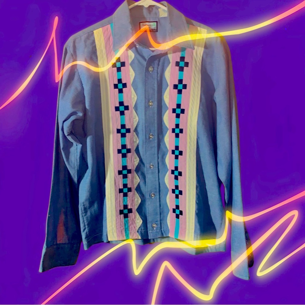 70s Men’s Vintage Shirt by Fieldmaster…50%  Ci and 50%